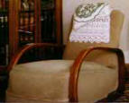 chair, part of a three piece suite bought in 1938 for £15-5-0