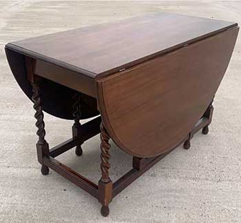 Jacobean folding gateleg table