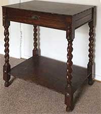 Jacobean oak book table