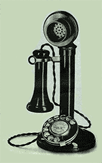 old candlestick phone