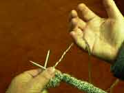 The first step to getting the correct tension when knitting