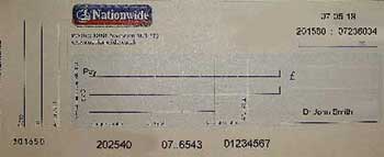 a cheque
