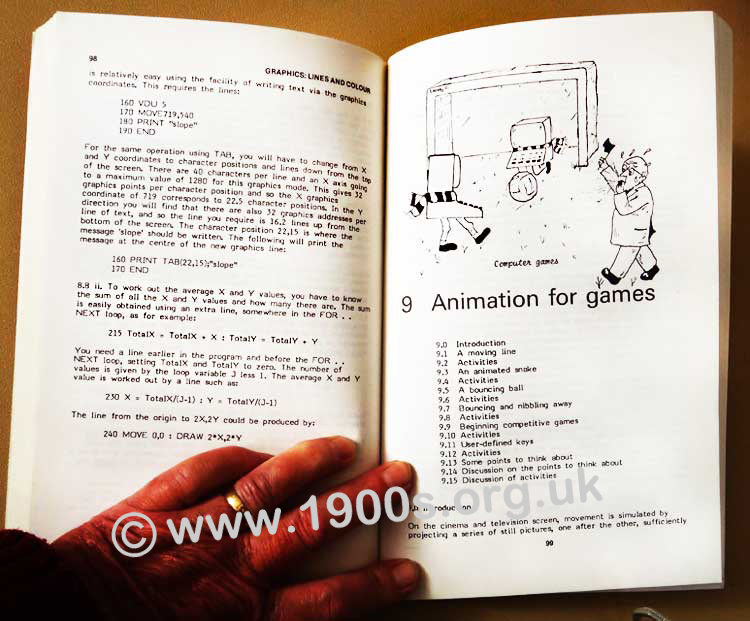 Page spread of book showing results of early production of camera-ready copy