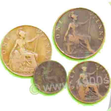 pre-decimal British coins