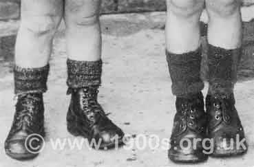 Children's boots in the early 1900s