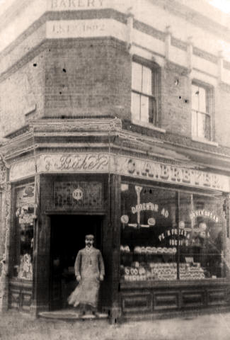 Old photo of Breyers bakery in Silver Street Edmonton, 1 of 2