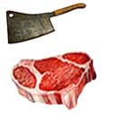 early butcher's shop icon