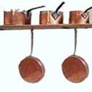 copper pots and pans