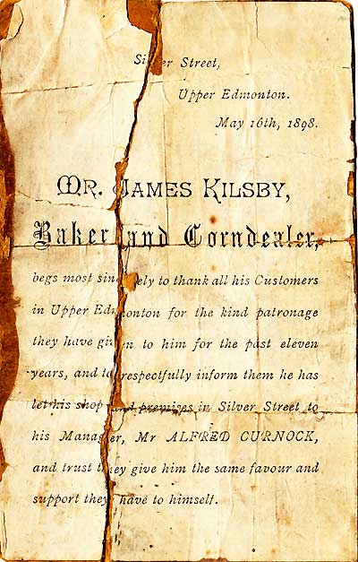 document confirming ownership of Kurnock's bakery, 1898