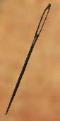 Darning needle: long with a large enough eye to take darning wool
