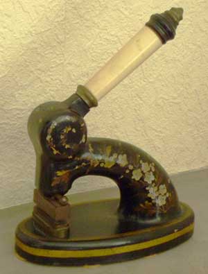 Decorated Victorian embosser for putting a sender's address onto writing paper