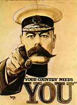 image of General Kitchener telling people that their country needs them