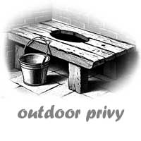 outdoor privy lavatory