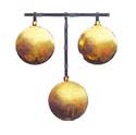 Pawnbroker sign of three gold balls