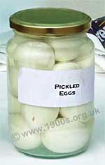 Jar of pickled eggs