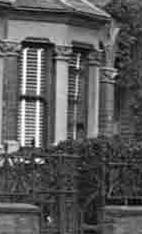 Old wooden venitian blinds in Victorian houses in the early 1900s