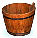 Wooden tub as used for washing clothes in olden times