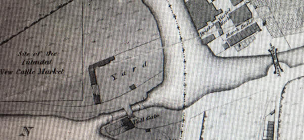 1881 map of near the Bridge over the Feeder near Cheese Lane