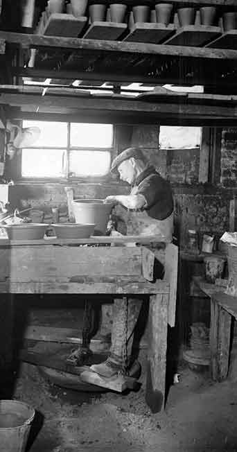 arrangement of an old potter's-wheel