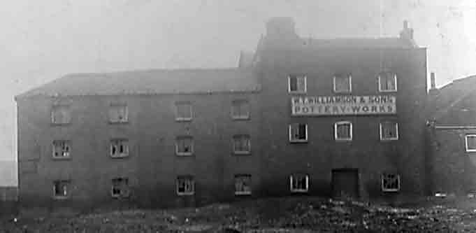 ront of Williamson's Pottery, also known as the Tile Kilns, before after closure