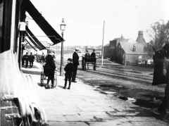Distant view of Williamson's Pottery showing its kiln
