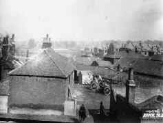 Side view of Williamson's Pottery, also known as the Tile Kilns
