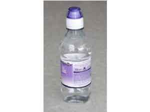 plastic water bottle as sold in shops