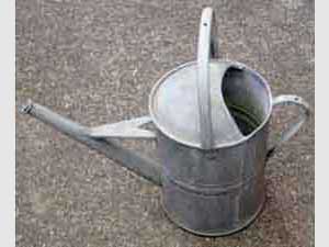 Old watering can