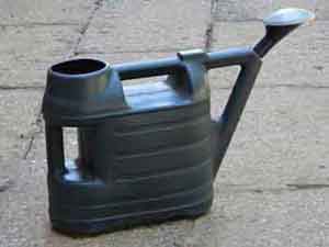 plastic watering can